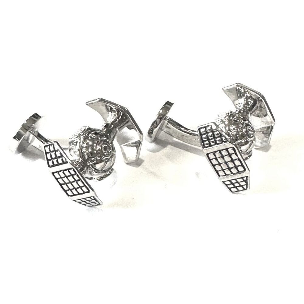 Star Wars TIE Fighter Cufflinks – Officially Licensed | Silver